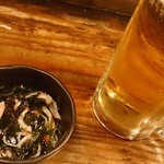 やきとり倶楽部 - お通し（酢の物）