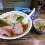 麺壱 吉兆 - 支那そばとそぼろご飯♫2015/10