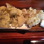 志蕎庵 江月 - きのこの天ぷら盛り合わせ