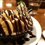モノクロームカフェ - 鉄っパンケーキ チョコバナナキャラメル