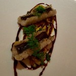 レフェルヴェソンス - あたまからしっぽまで〜鱧のお出汁 ＆ 鱧のグリエ、南瓜、胡瓜、ヴィネーグルレデュイ、山椒