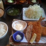 Katsumasa - アジフライとヒレカツ膳