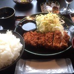 地鶏道 大はし - 比向地鶏チキンカツ定食☆