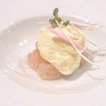 ラトリエ・ドゥ・ノト - 甘海老のトウモロコシのソース