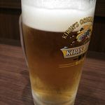 リンガーハット - 料理・中生ビール 290円 (2015年10月)