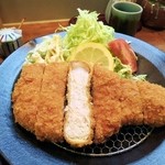 とんかつ なかお - 特上ロースカツ１５００円。