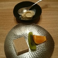 日本料理 e. - メープルアイスと胡桃寄せ