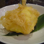 回転鮨 魚がし - 只今人気急上昇！後口すっきり「塩アイスの天ぷら」５００円