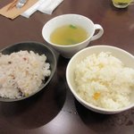 ダイニングカフェ ロッコ - スープ、ライス、コーヒーはビュッフェスタイル