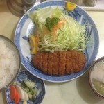 あけぼの - メンチカツ定食(850円)