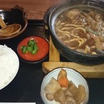 源手打めん処 - 味噌煮込みランチ（税込880円）（2015．11撮影）