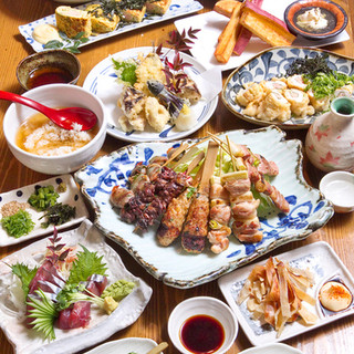 チキンジョージ - 料理写真:宴会コースの一例　飲み放題も付けれます