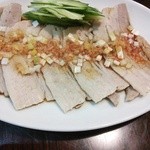 豚肉ニンニクソース600円