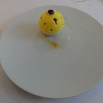 Restaurant KEI - メレンゲとシャテーヌのアイス、柚子のソース