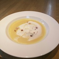 キハチ 青山本店 - カボチャのスープ。これも美味。