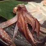 開陽亭 - 活けイカ踊り