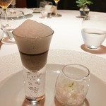 レフェルヴェソンス - （2015/10昼）極東のテロワール～鮑、黒大根、紫蘇の花 / すだち、お酒