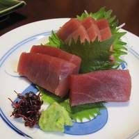 五代目 野田岩 麻布飯倉本店 - ③お刺身　マグロ　赤身と中トロ