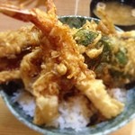 はちまき - 穴子天丼 ご飯がベチョベチョだった