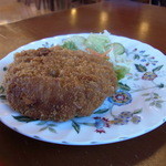 手打蕎麦 和の里 - メンチ（８０円）