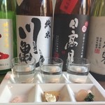 月島まぐろセンターとろやん - 日本酒利きSET　好評です！！