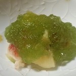 ひろ作 - いちじくとゴールデンキウイ、ゼリーがけ。