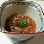 ひろ作 - いくらと蕎麦の実。