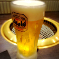 焼肉 銀座コバウ 特別室 - 生ビール 700円