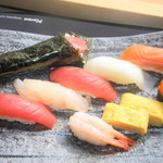 魚扇 - 美味しいお寿司でお酒もすすみます。