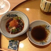 鮨 村上二郎 - ポン酢と昆布醤油