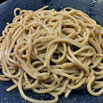 Menya Tsururi - 「極上きまぐれつけ麺・塩味 牡蠣入り」の麺（２０１５年１１月）