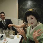 笑座 - クラブ『オオタ』さんでの一コマ♪豆まるサイコー！ついでにクラブのオーナーも最高！（※ヒゲの人）