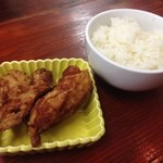 神山 - H.27.11.5.昼 ランチメニューC 唐揚げセット +300円