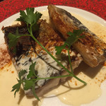 ドラード - サゴシ（鰆）のムニエル 白ワインソース