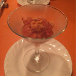 【本日の野菜ムース かつお出汁のジュレがけ うに添え】高価な食材も使用♪