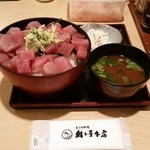 鮪小屋本店 - ぶつ丼　Wランチ