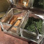 満月 - 鰹節と青のりも味変えれてええやん❤︎