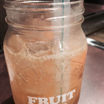 満月 - ピーチとオレンジのフルーツジャー 600円