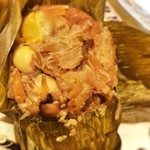 大龍蝦  - 豚トロとホタテのちまき