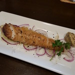 バルひげ - 鶏のささみスモーク３８０円