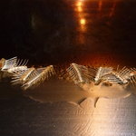 あざみ野うかい亭 - 舌ヒラメの骨をカリカリにやいて　醤油で味付け