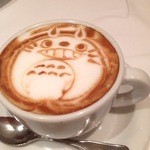 VIA Brianza - 2015_夏　カプチーノを頼むとかわいらしい絵がついてきます！