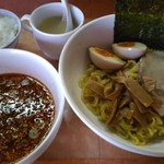 Rairai Ken - つけ麺オロチョン（２倍）＋ランチサービス小ライス