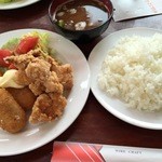 カンパリ - からあげとクリームコロッケの定食