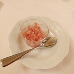 シェムラブルリス - リンゴと赤ワインのグラニテ