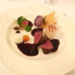 シェムラブルリス - エゾ鹿と県産若鶏のポワレ　ポルト酒のソース