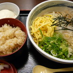 Seishuuan - おろしうどん＋かやくごはんセット(季節の色ご飯＋おぼろ豆腐＋香の物)1,082円