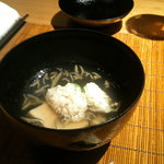 むぎとろ・日本料理 黒やなぎ - 鱧とじゅんさいとごま豆腐の椀