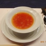 神戸ハーバーランド 三田屋 - トマト風味のスープ