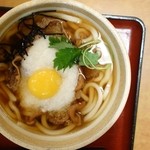 杵屋 - きのこの牛肉とろろうどん